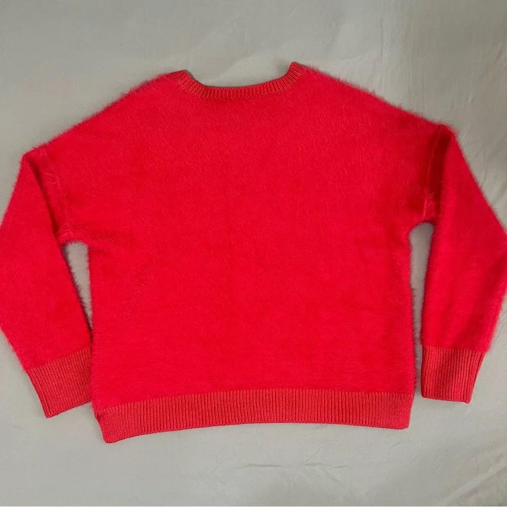 SANCTUARY FLUFF IT UP SWEATER ROUGE Size M - Picture 8 of 14